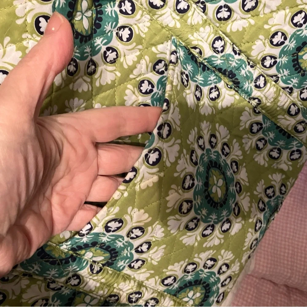 Vibrant Green Patterned‎ Tote by Vera Bradley
